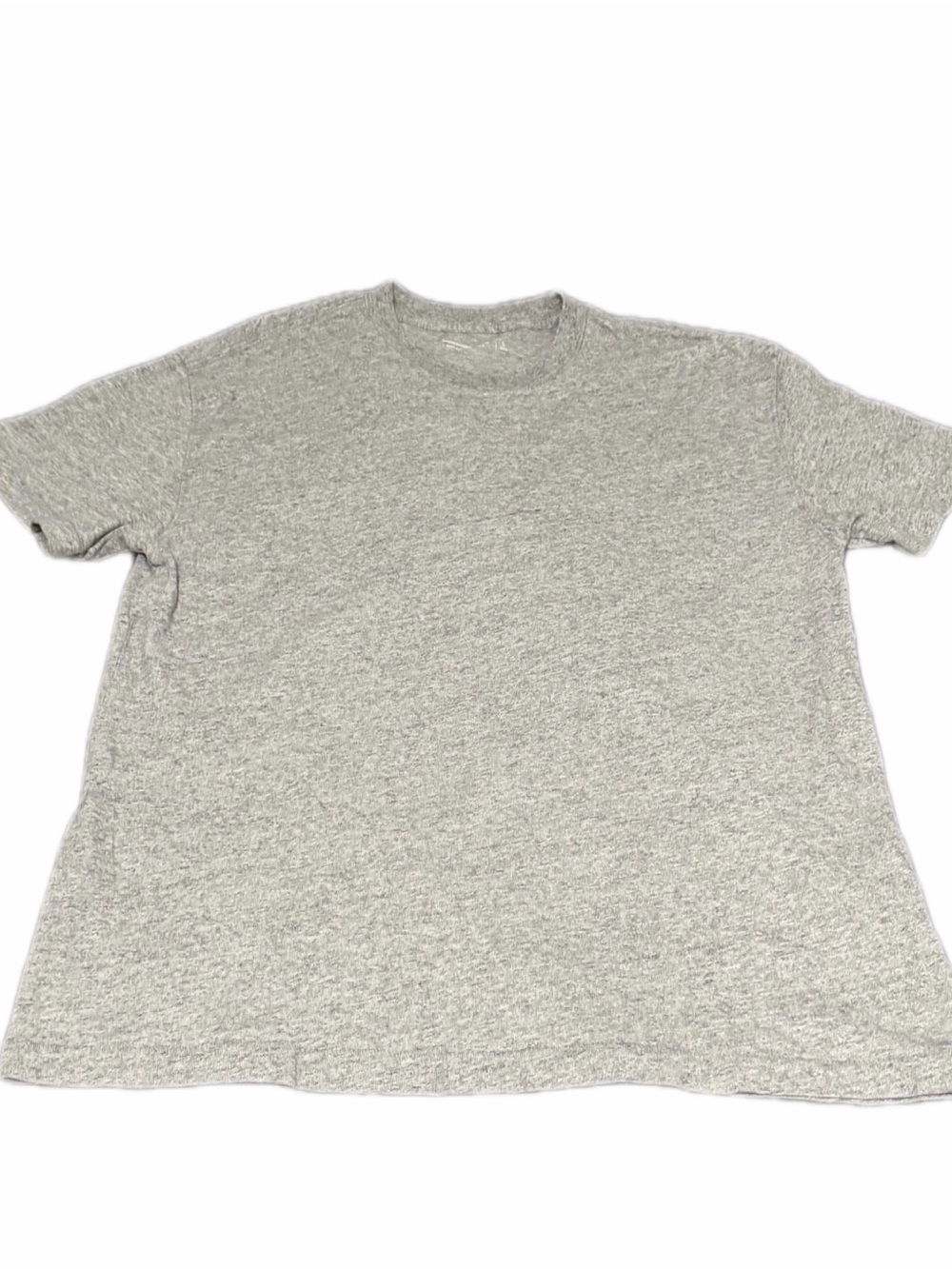 Abercrombie & Fitch Straight Hem Tee Soft AF Essentials Relaxed, Size Large Grey